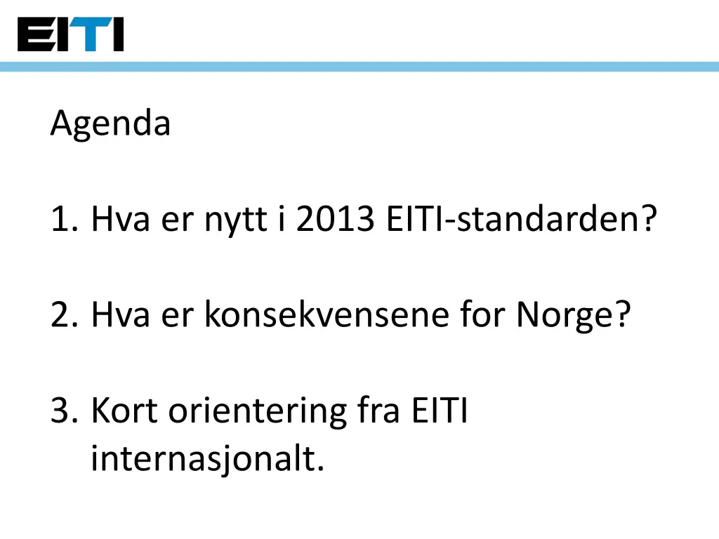 agenda