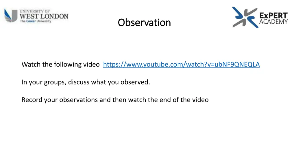 observation observation 1