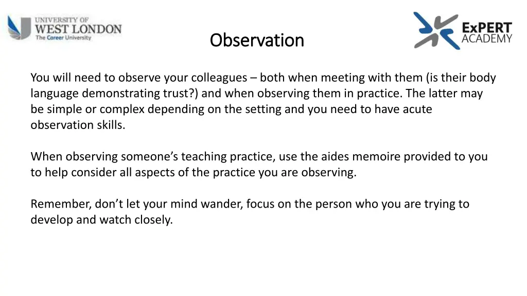 observation observation