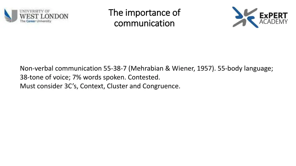 the importance of the importance of communication 1