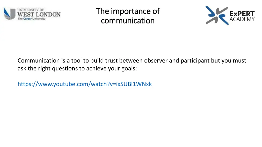 the importance of the importance of communication
