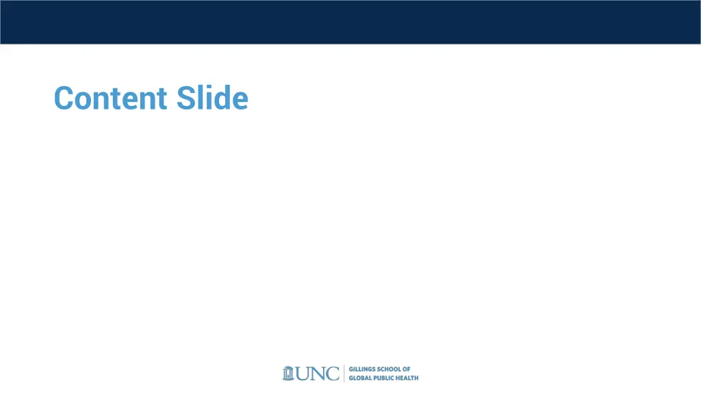 content slide