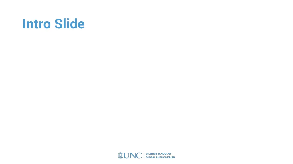 intro slide