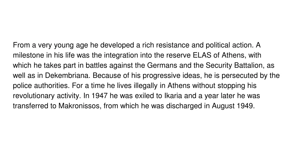 from a very young age he developed a rich