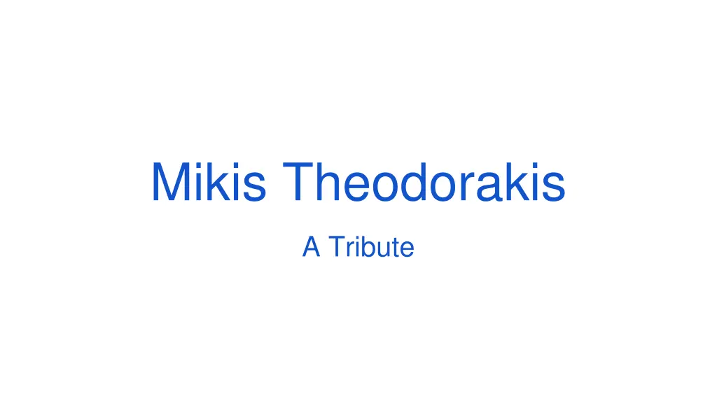 mikis theodorakis