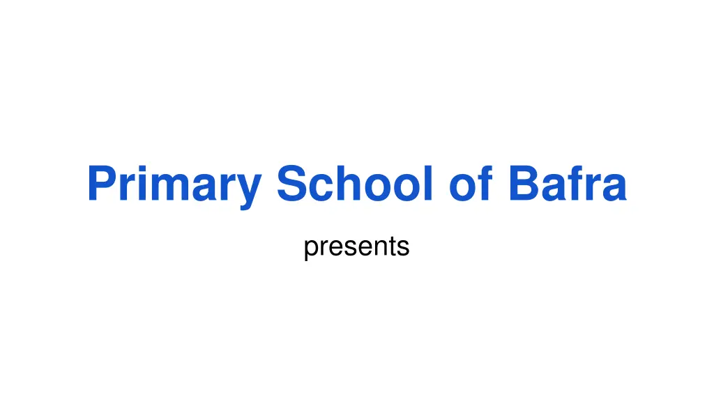 primary school of bafra