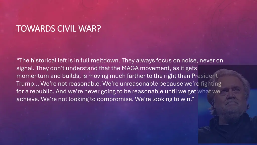 t towards civil war owards civil war