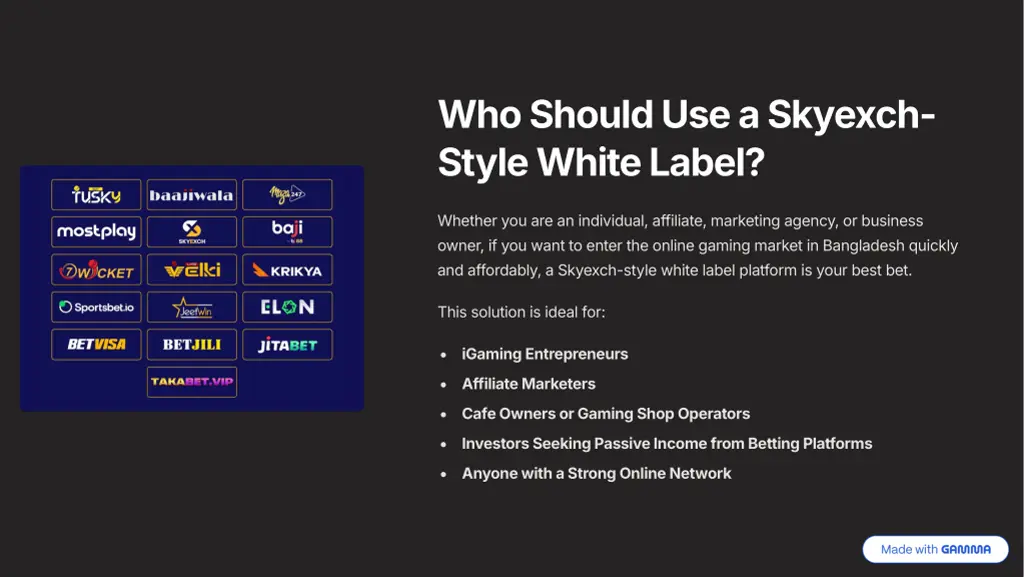 who should use a skyexch style white label