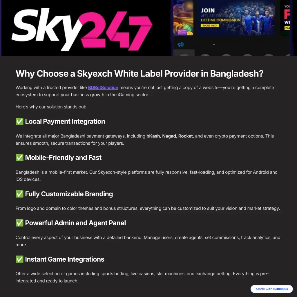why choose a skyexch white label provider