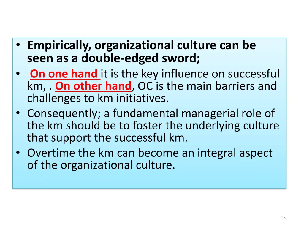 empirically organizational culture can be seen