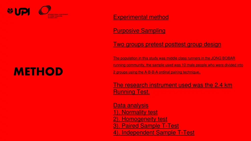 experimental method