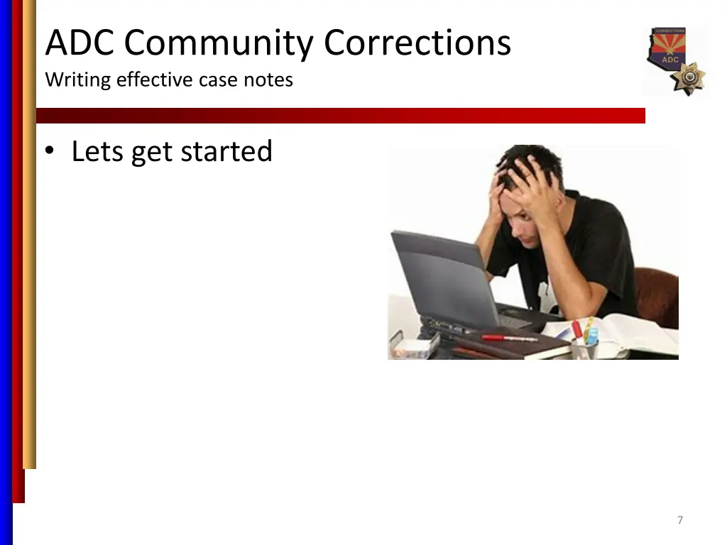 adc community corrections writing effective case 3