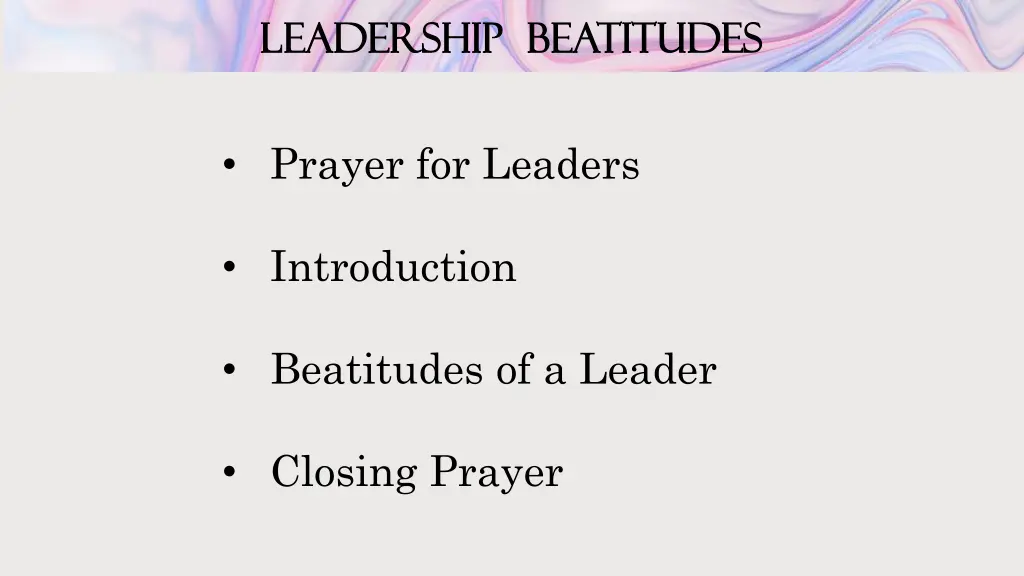 leadership beatitudes leadership beatitudes