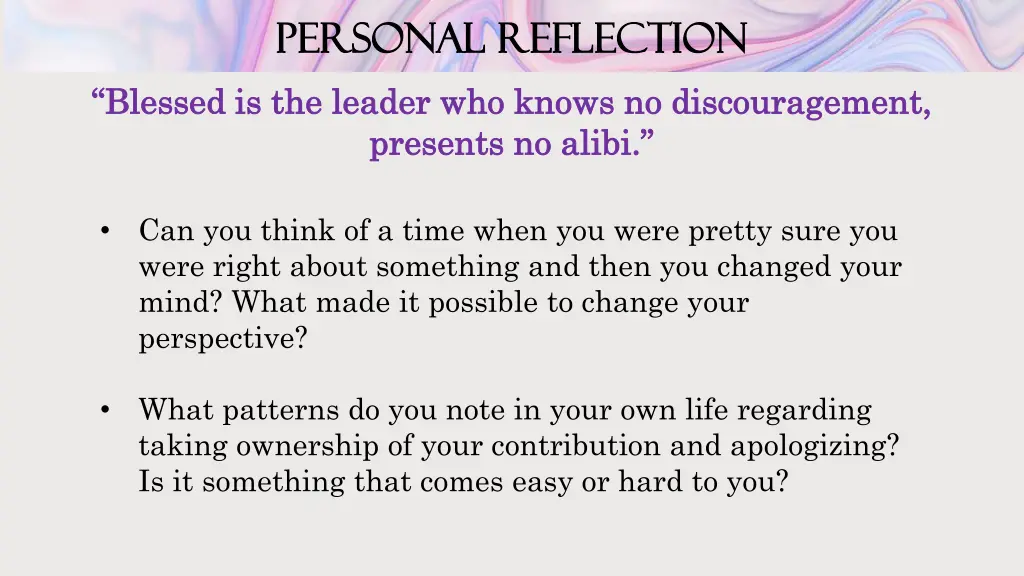 personal reflection personal reflection 1