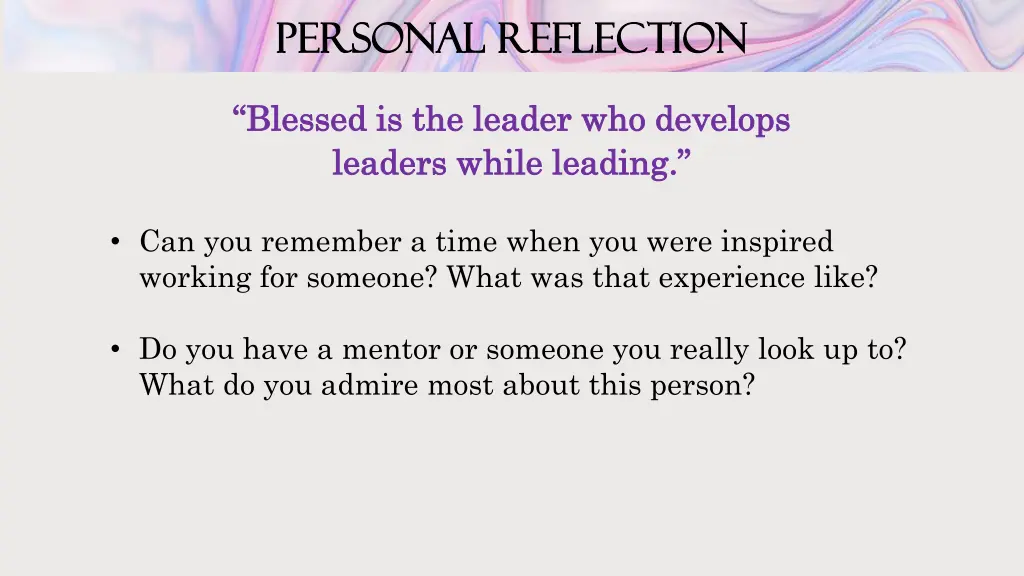 personal reflection personal reflection 4