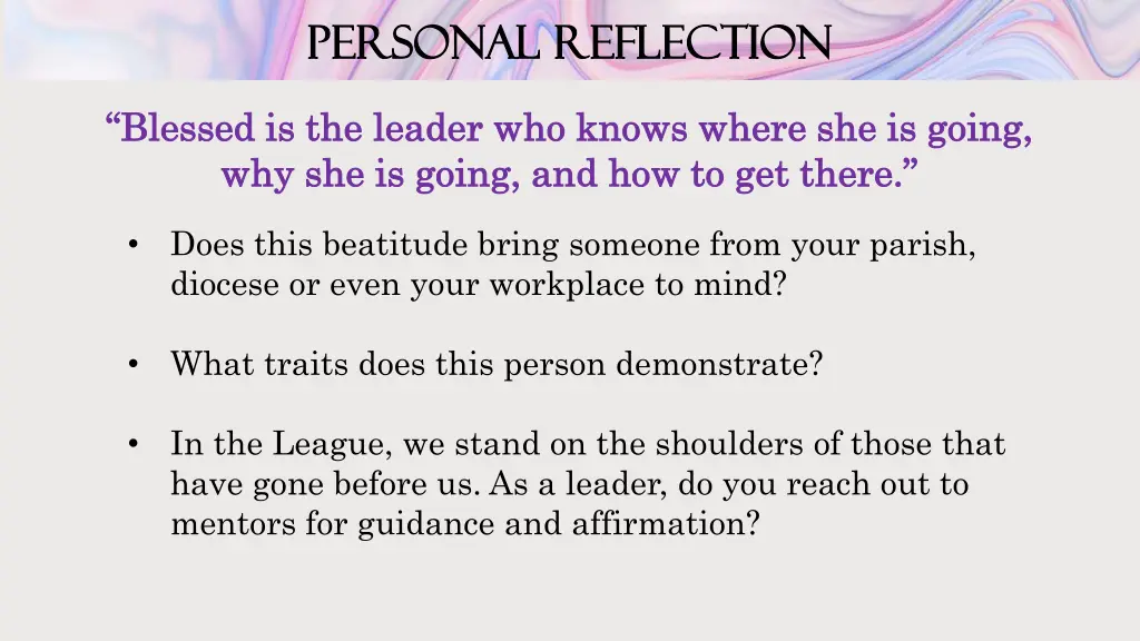 personal reflection personal reflection