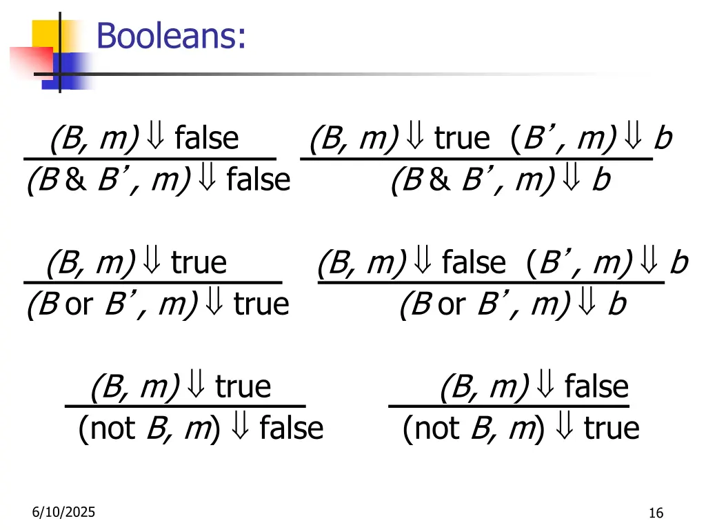 booleans