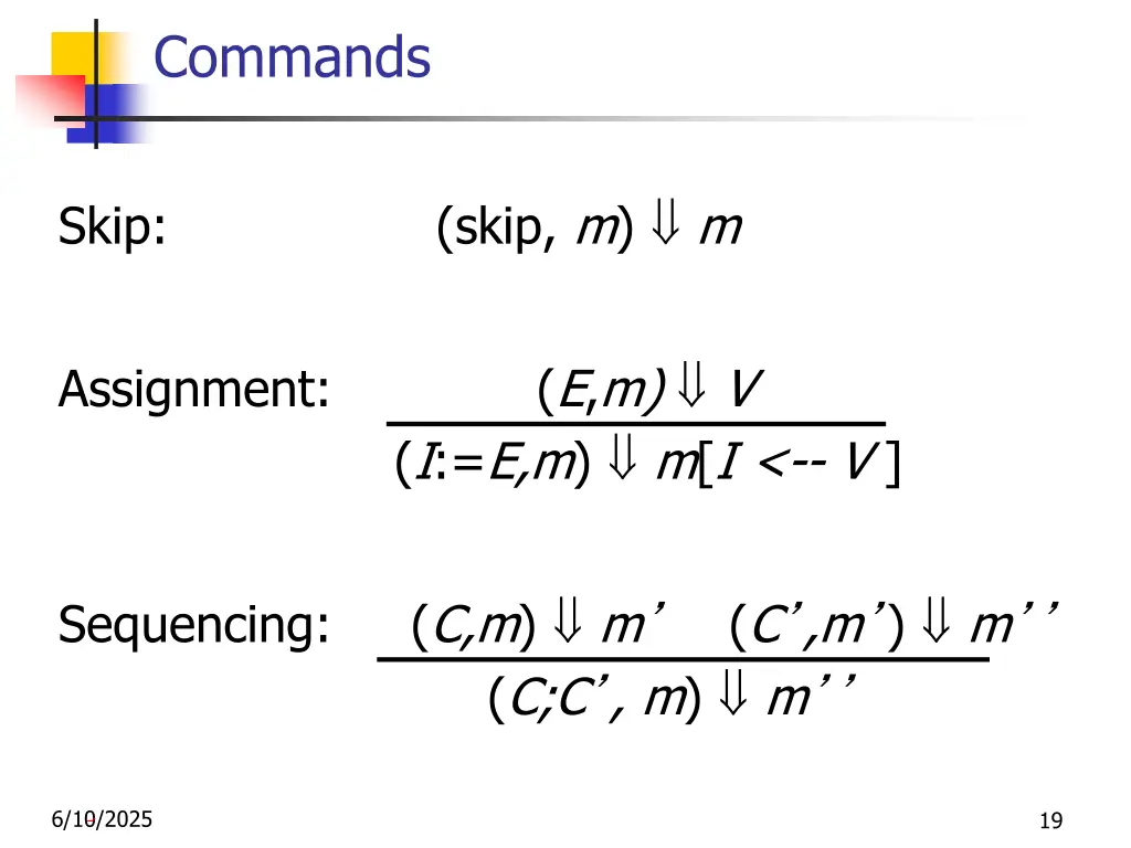 commands