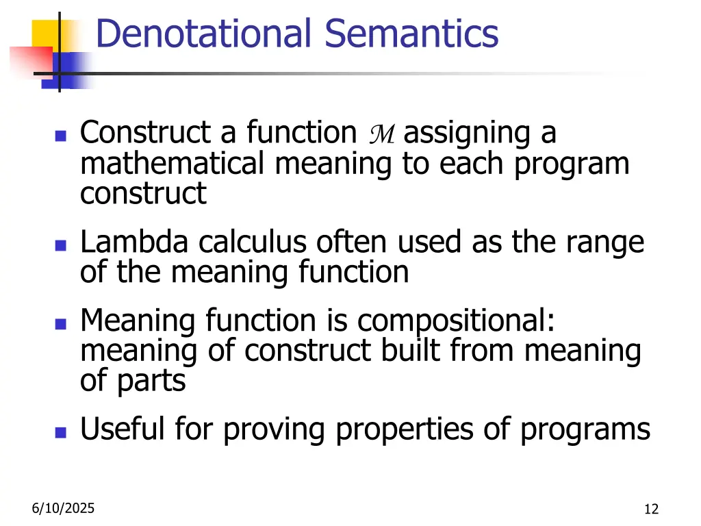 denotational semantics