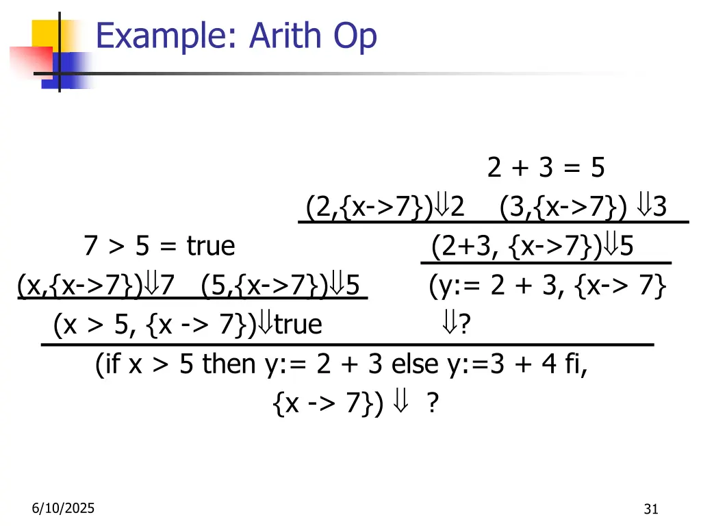 example arith op 1