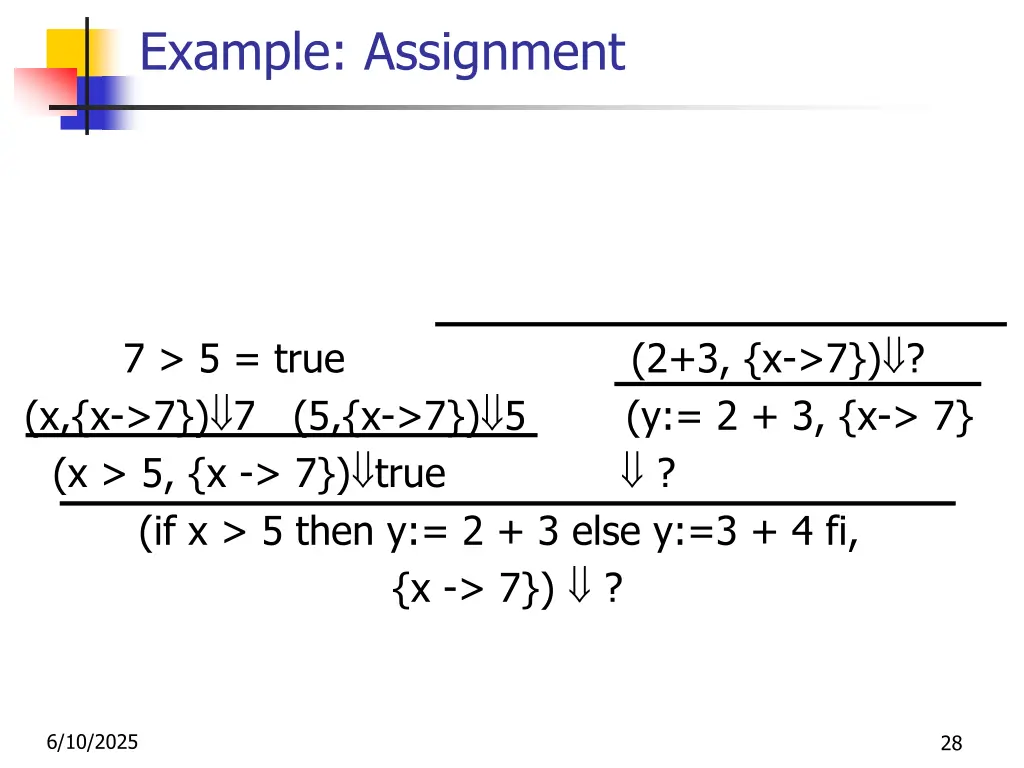 example assignment