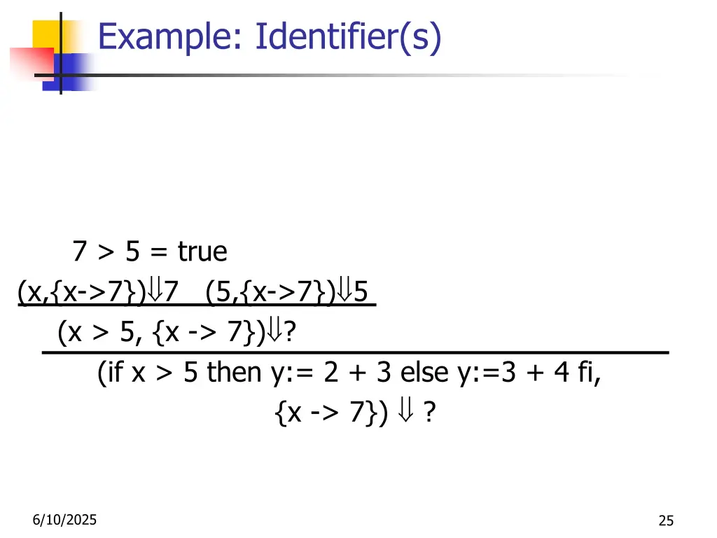 example identifier s