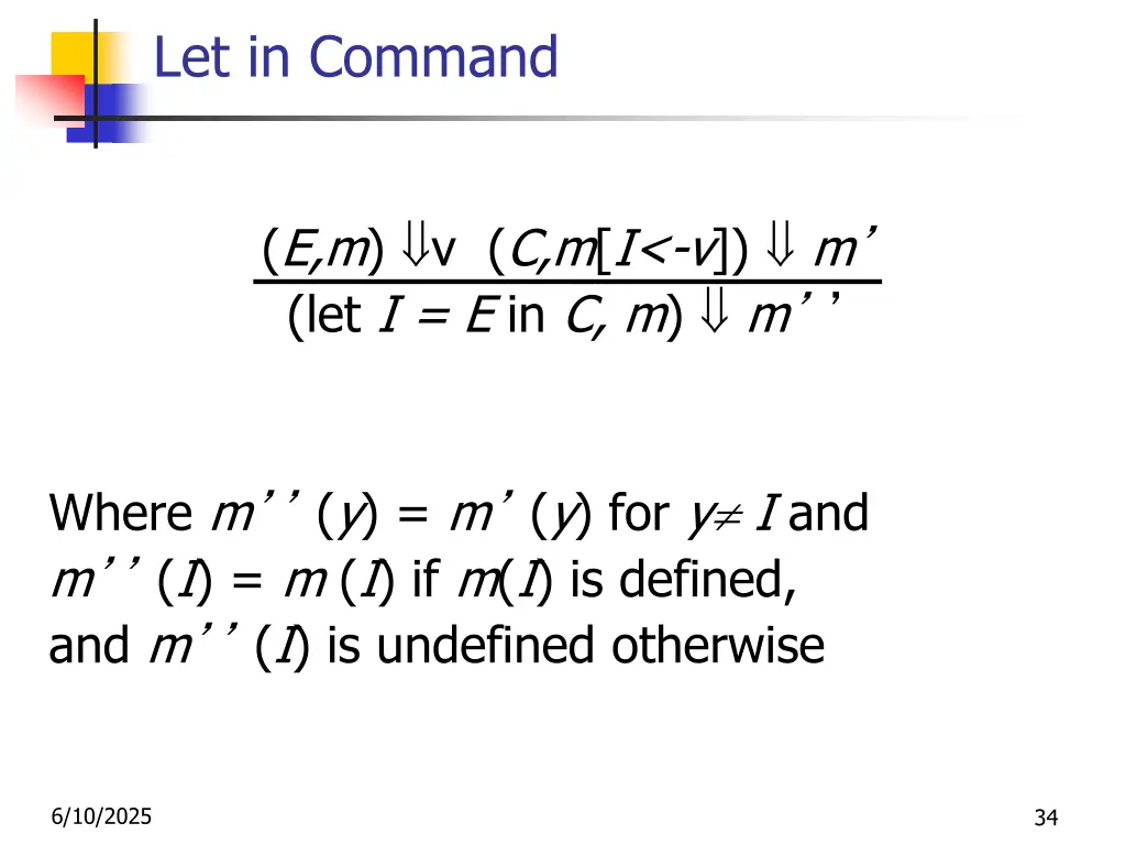 let in command