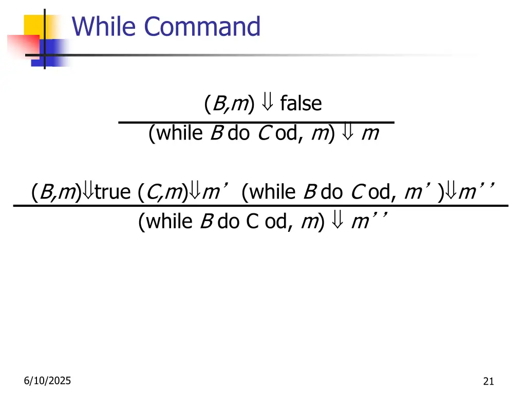 while command