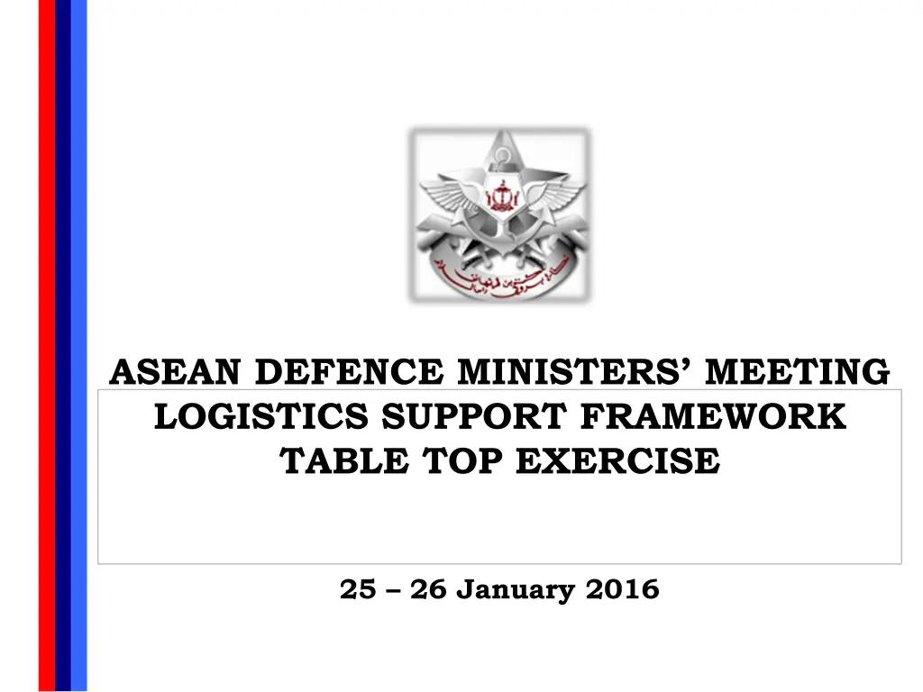 asean defence ministers meeting logistics support