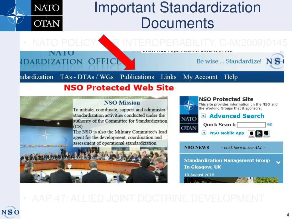 important standardization documents