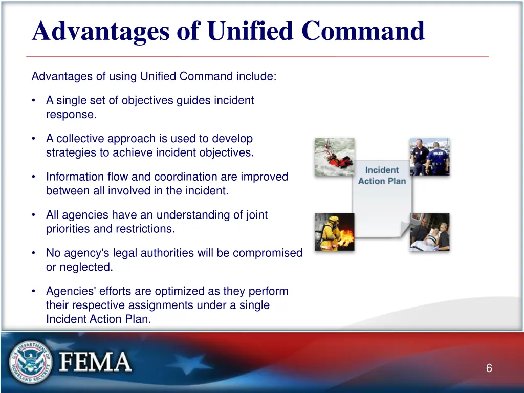 advantages of unified command