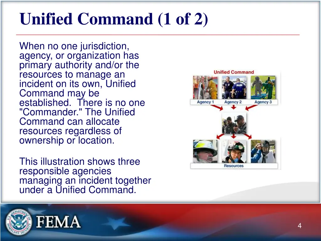 unified command 1 of 2