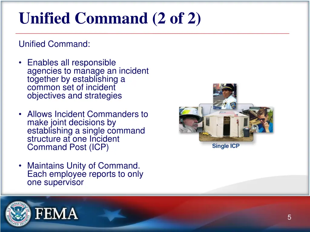 unified command 2 of 2