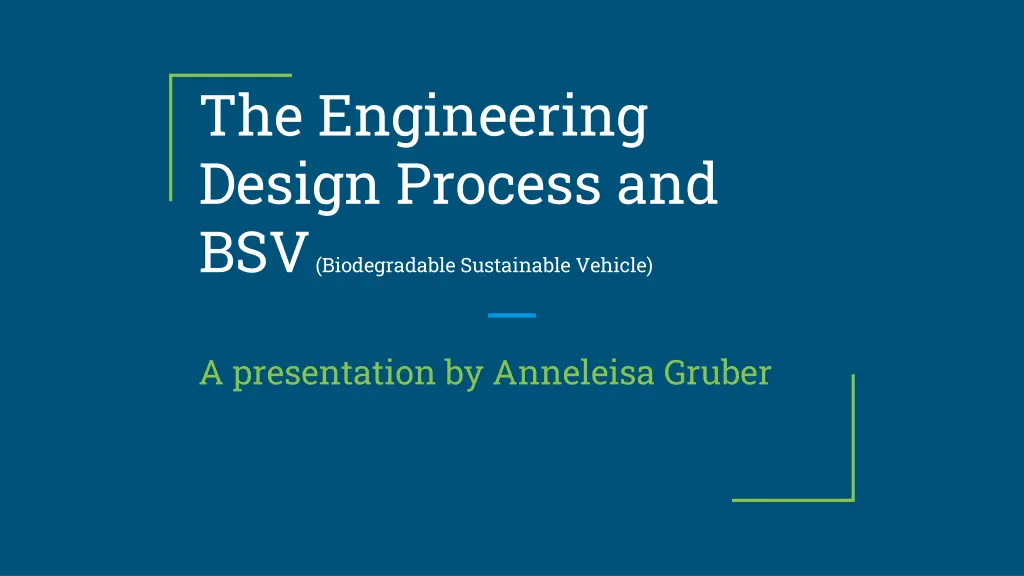 the engineering design process