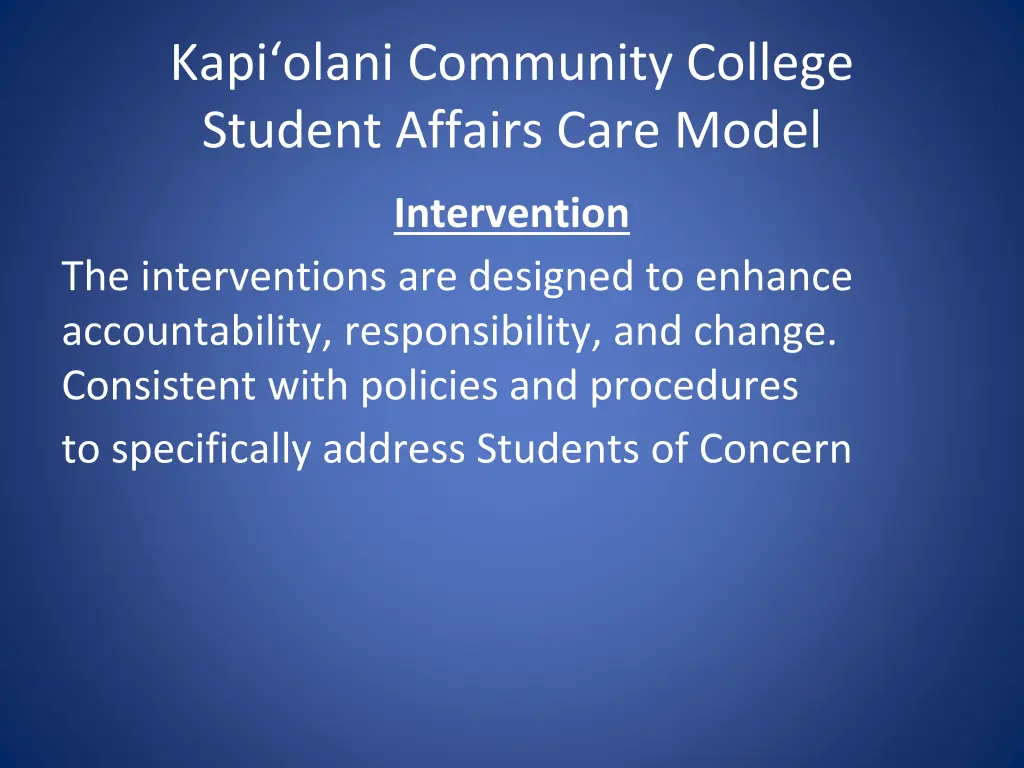 kapi olani community college student affairs care 6