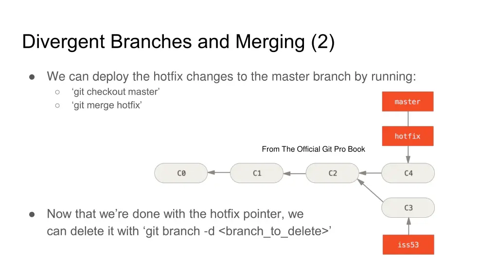 divergent branches and merging 2