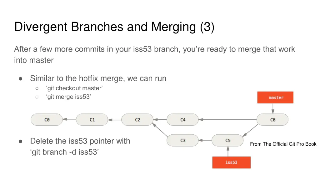 divergent branches and merging 3