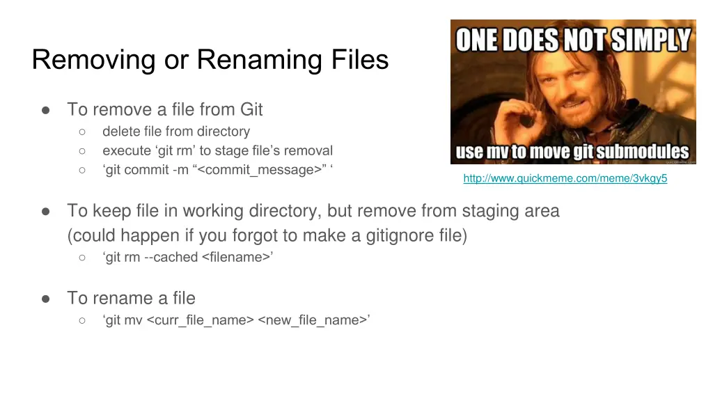 removing or renaming files