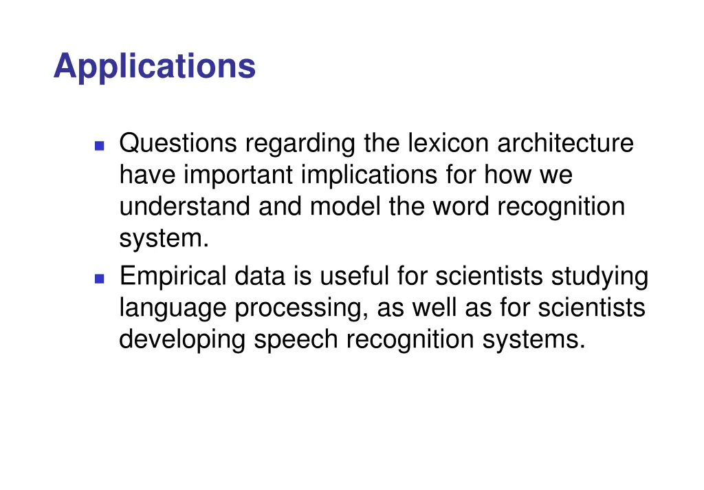 applications