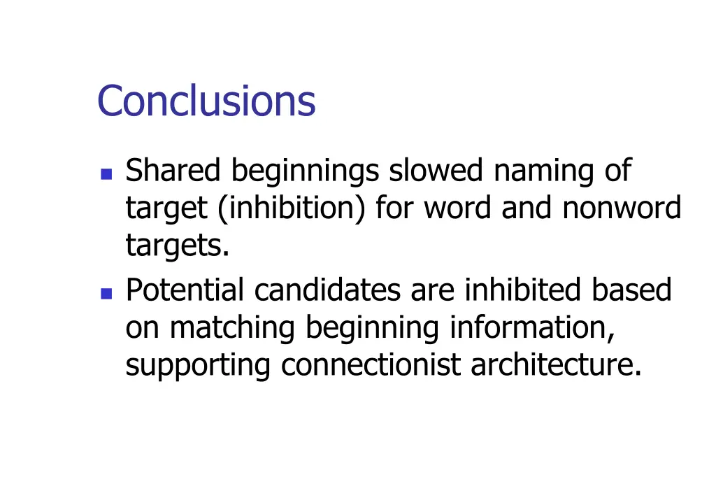 conclusions