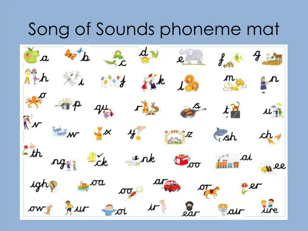 song of sounds phoneme mat