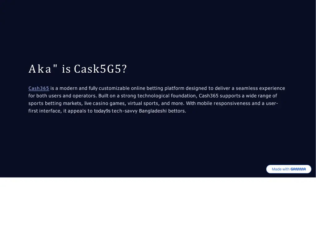 aka is cask5g5