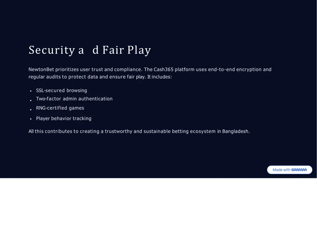 security a d fair play