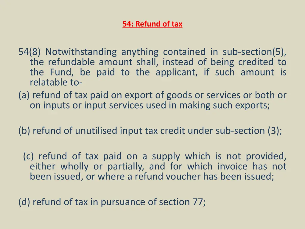 54 refund of tax 1