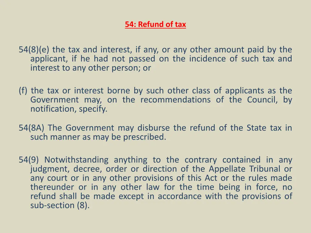 54 refund of tax 2