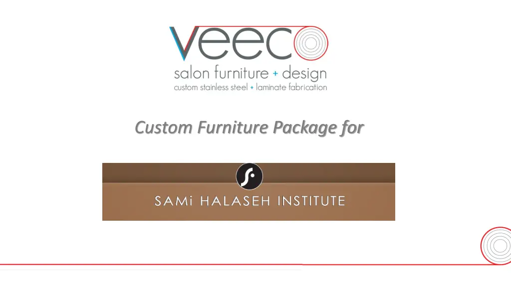 custom furniture package for