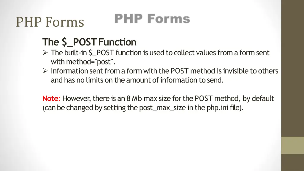 php forms 2