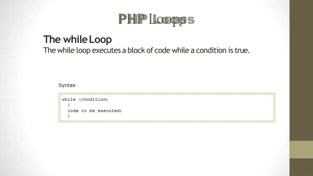 php loops 1