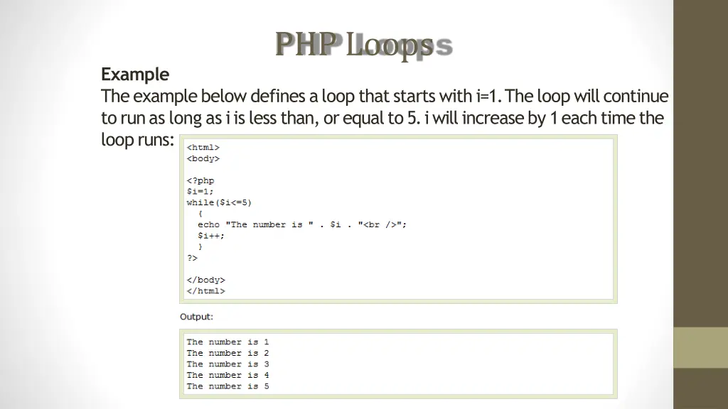 php loops 2