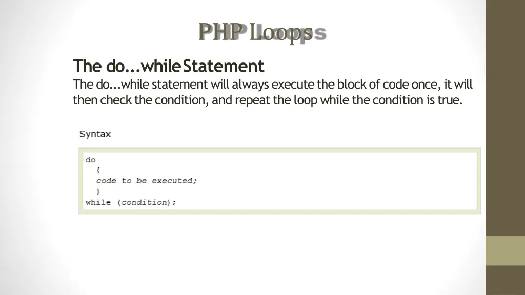 php loops 3